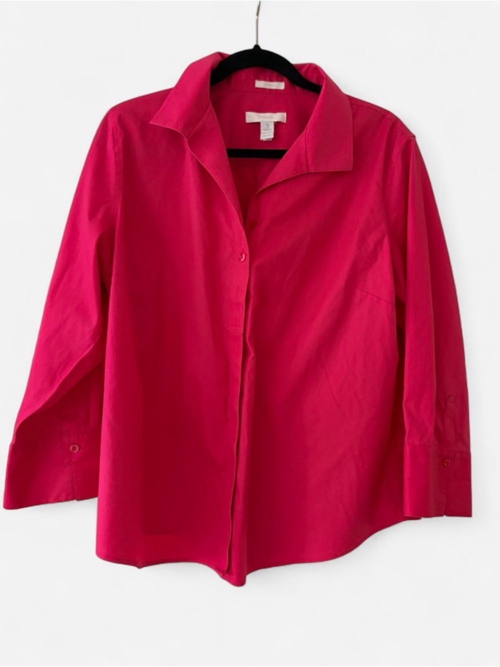 Chico's Vibrant Fuchsia Cotton Top